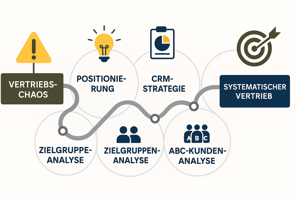 CRM-Strategie: vom Vertriebschaos zu systematischem Vertrieb in der richtigen Zielgruppe